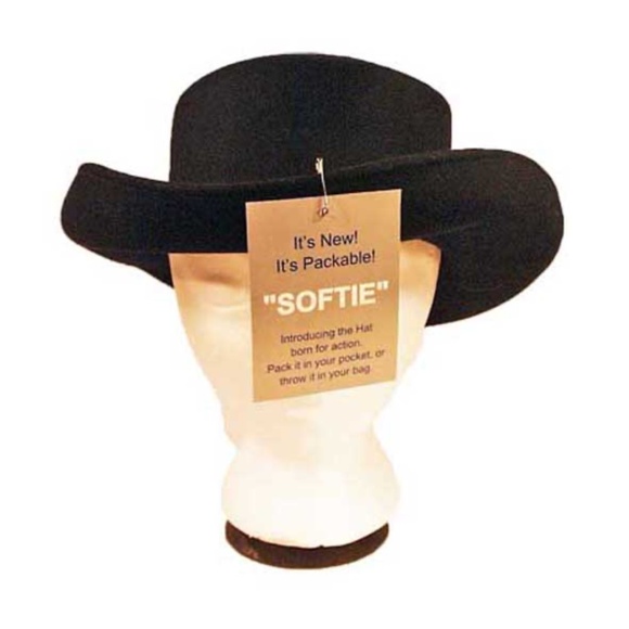 SOFTIE TRAVEL HAT, NAVY, LADIES MEDIUM, GUARANTEED PACKABLE AND WILL NOT TO BE - Picture 1 of 6